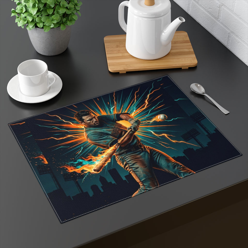 Electric Home Run Placemat — Walk off Grand Slam Table Mat