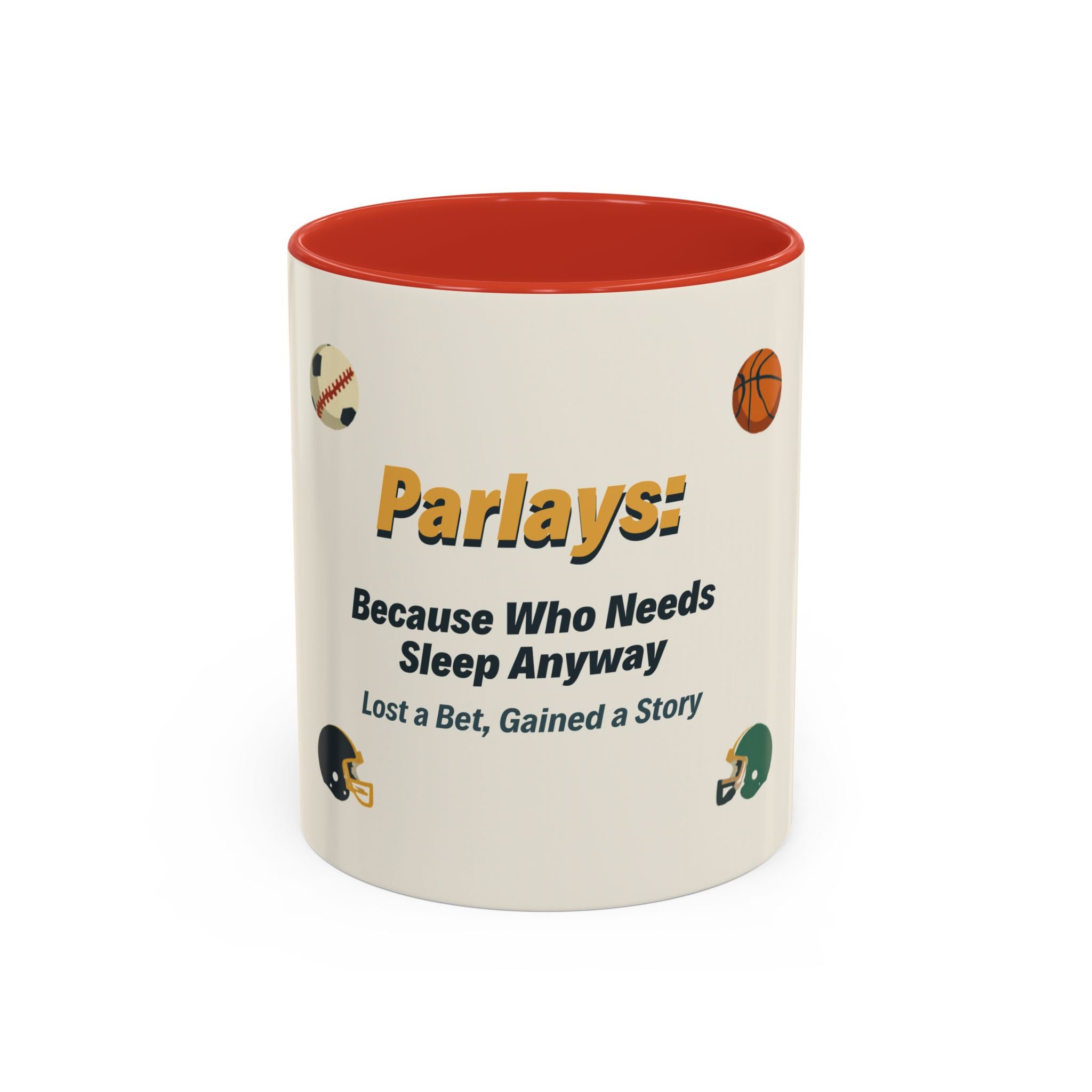 Coffee Mug — 'Parlays: Because Who Needs Sleep Anyway' Sports Betting Gift