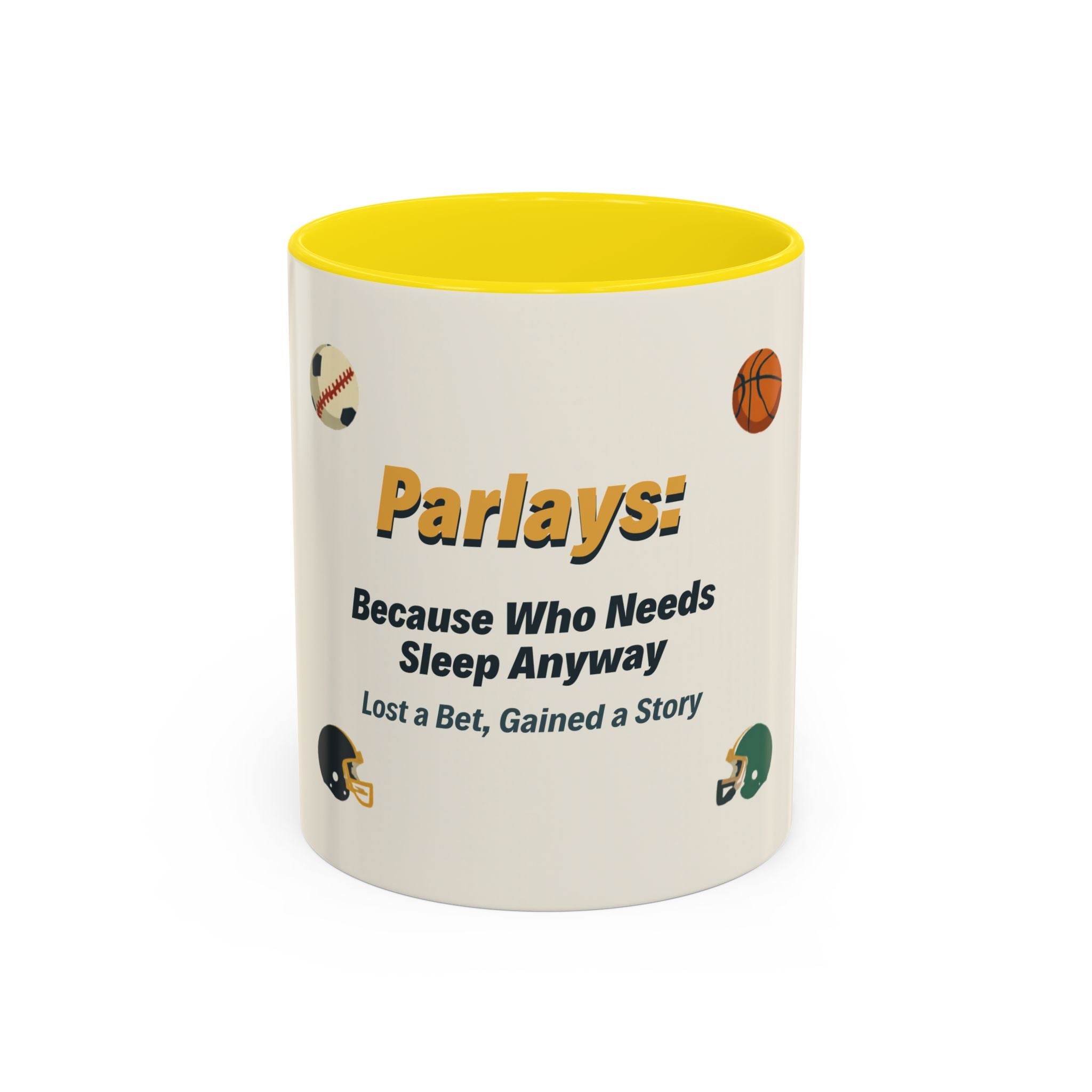 Coffee Mug — 'Parlays: Because Who Needs Sleep Anyway' Sports Betting Gift