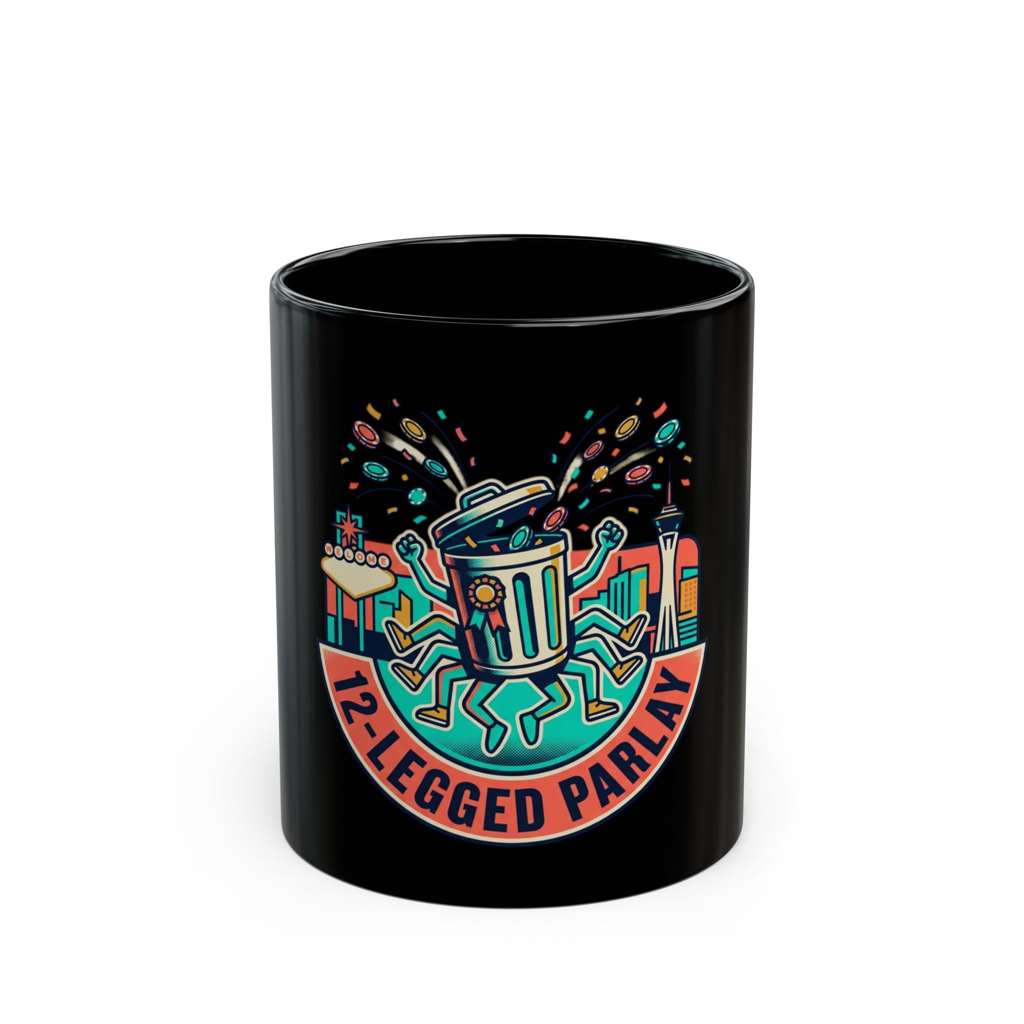 12-Legged Parlay Coffee Mug — Casino Sports Betting Party Design