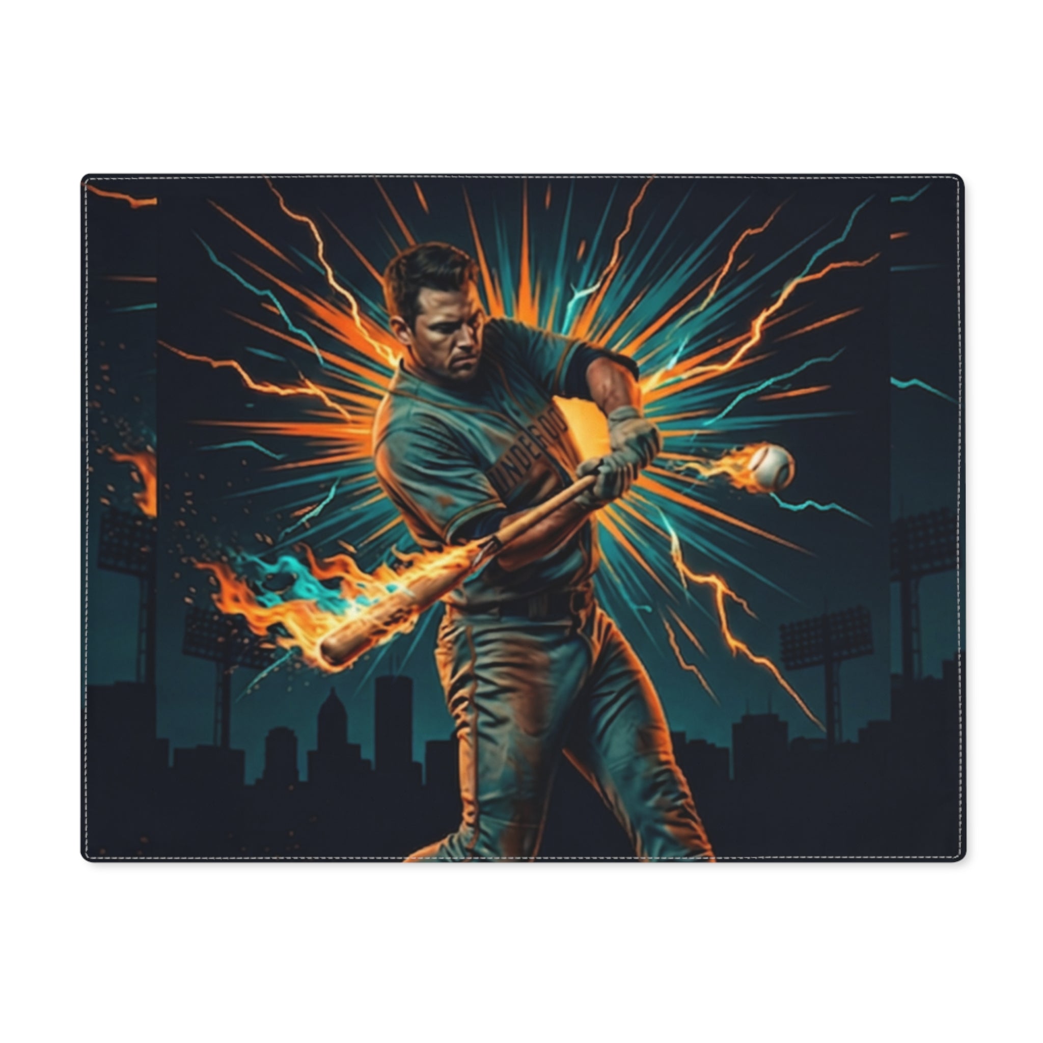 Electric Home Run Placemat — Walk off Grand Slam Table Mat