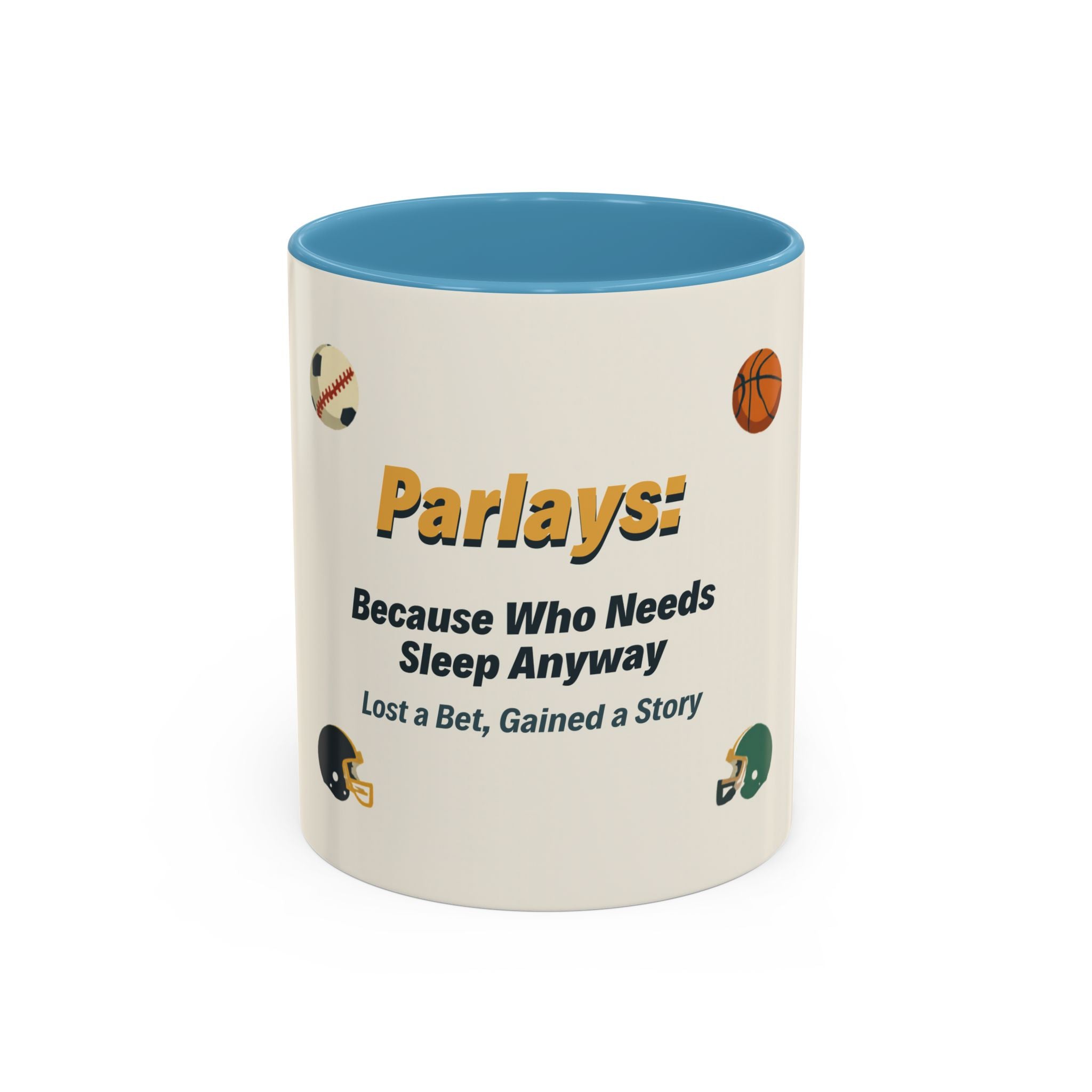 Coffee Mug — 'Parlays: Because Who Needs Sleep Anyway' Sports Betting Gift