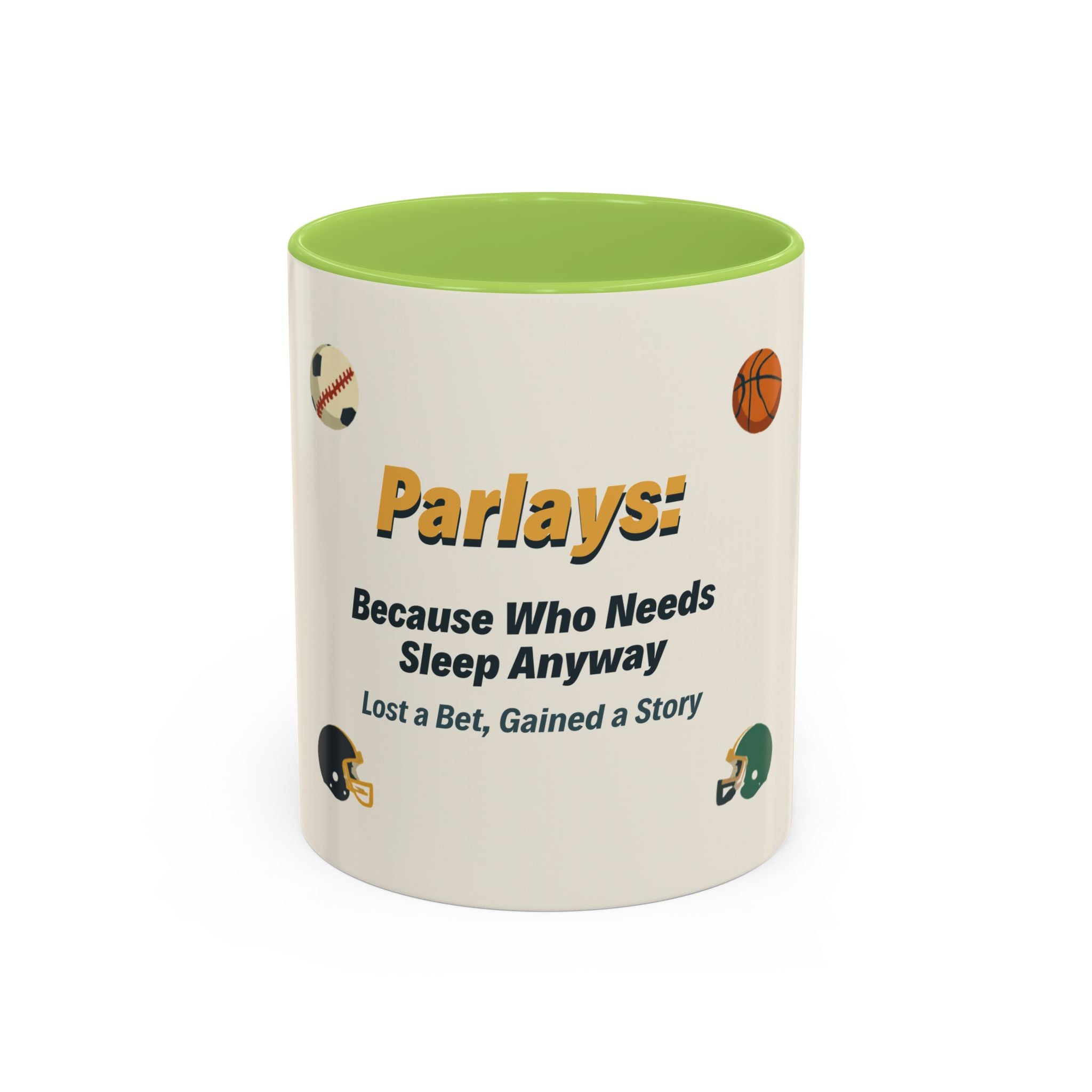 Coffee Mug — 'Parlays: Because Who Needs Sleep Anyway' Sports Betting Gift