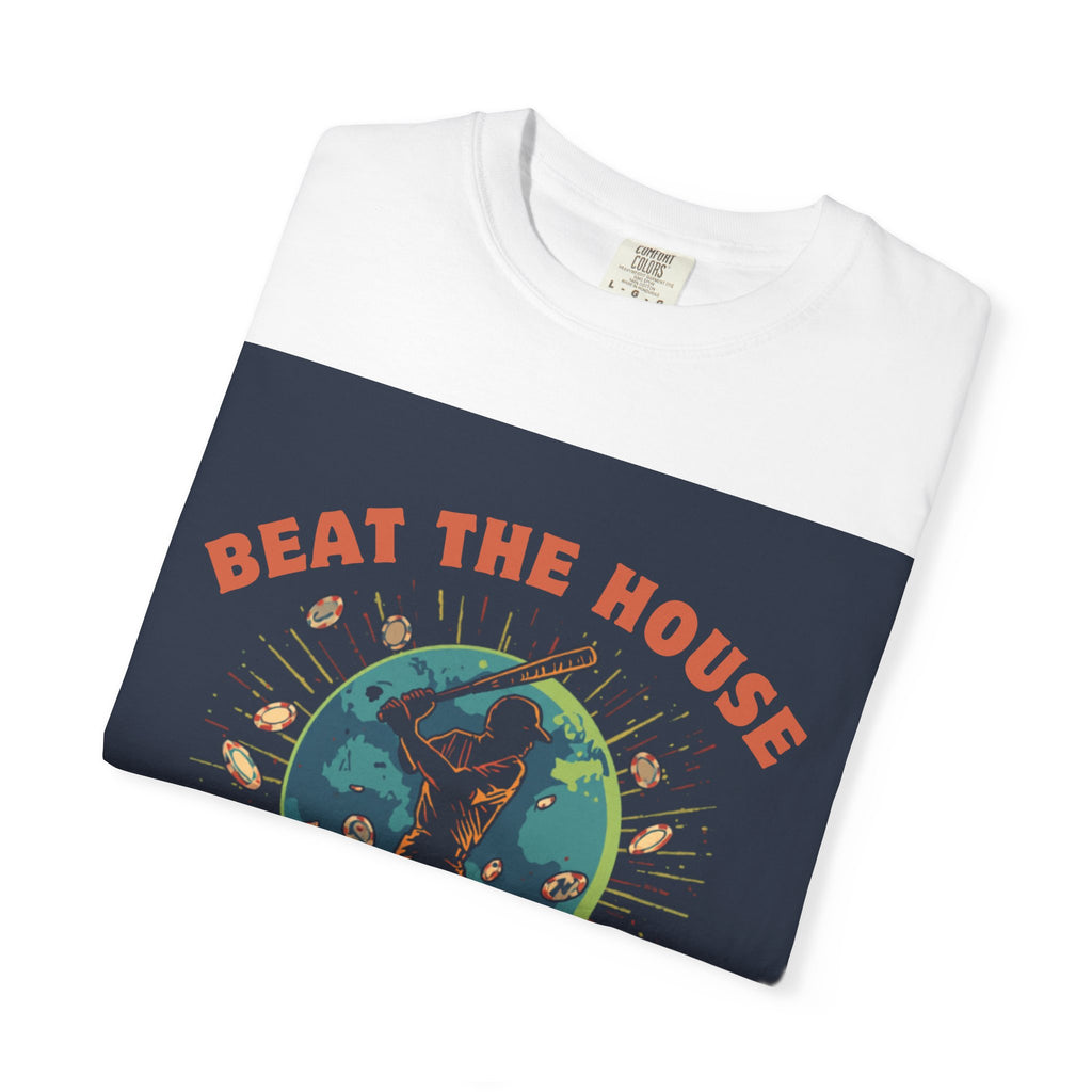 Beat The House T-Shirt — "Defy the Odds" Casino Poker Tee