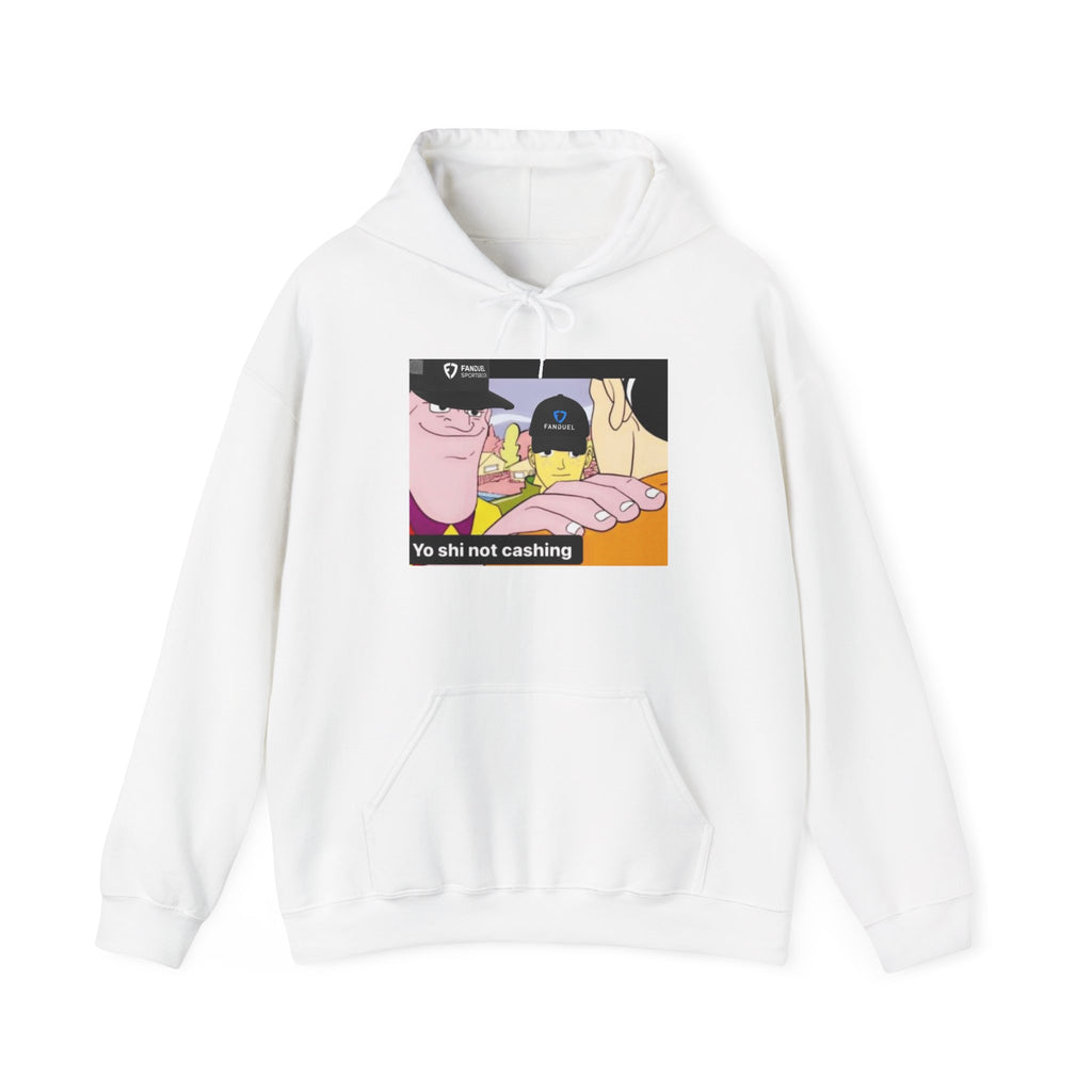 Yoshi Meme Hoodie — "Yo shi not cashing" Cute Yoshi Cartoon Graphic Sweatshirt