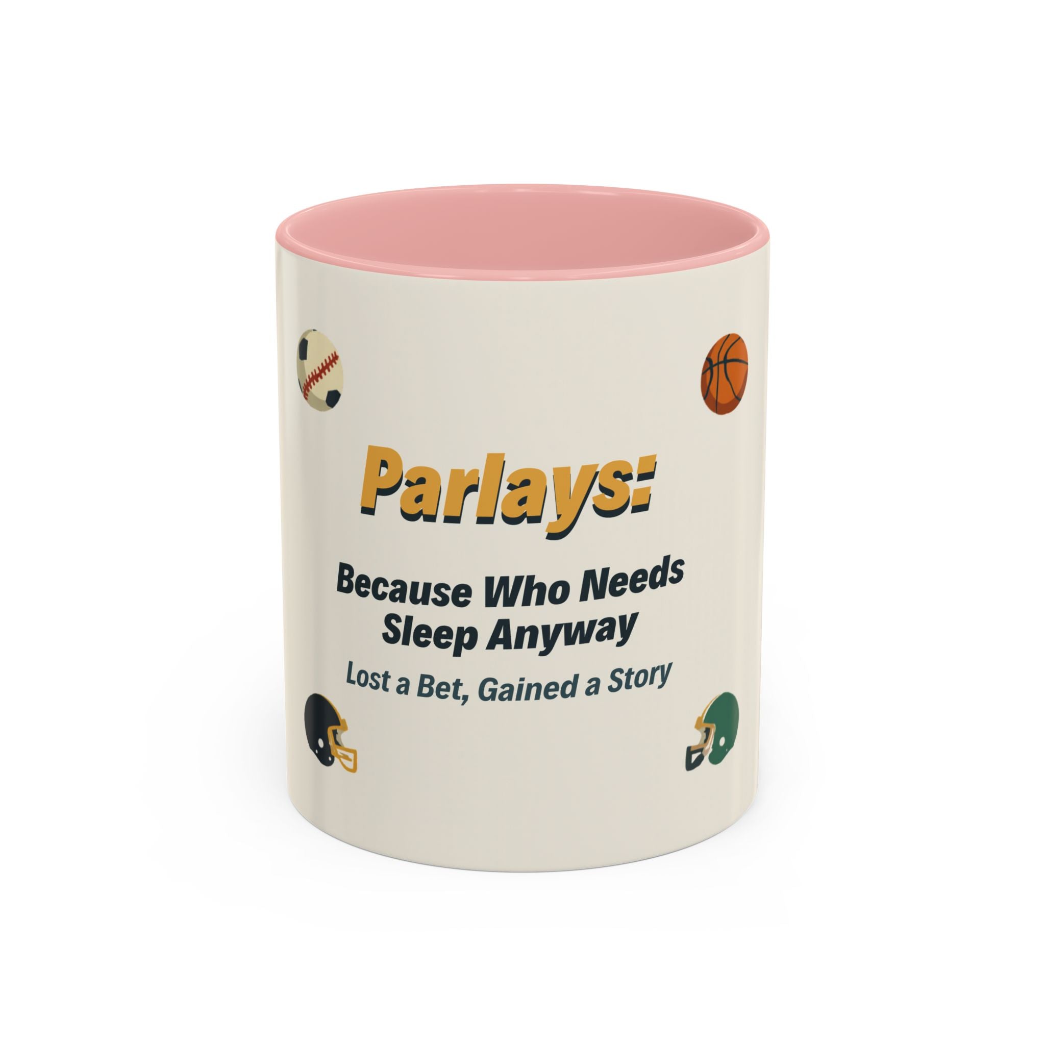 Coffee Mug — 'Parlays: Because Who Needs Sleep Anyway' Sports Betting Gift