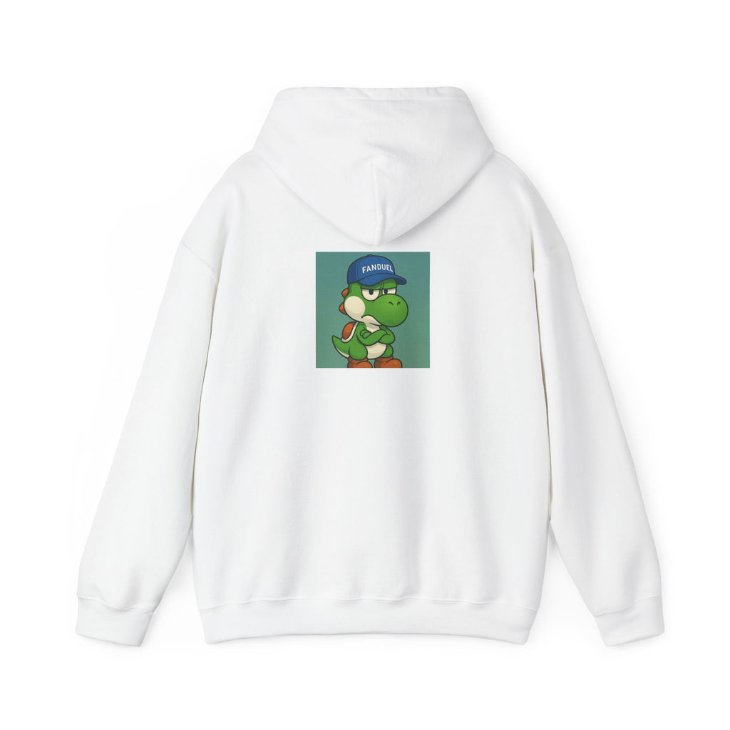 Yoshi Meme Hoodie — "Yo shi not cashing" Cute Yoshi Cartoon Graphic Sweatshirt