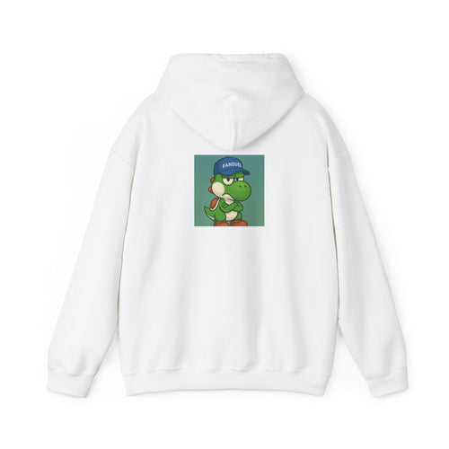 Yoshi Meme Hoodie — "Yo shi not cashing" Cute Yoshi Cartoon Graphic Sweatshirt