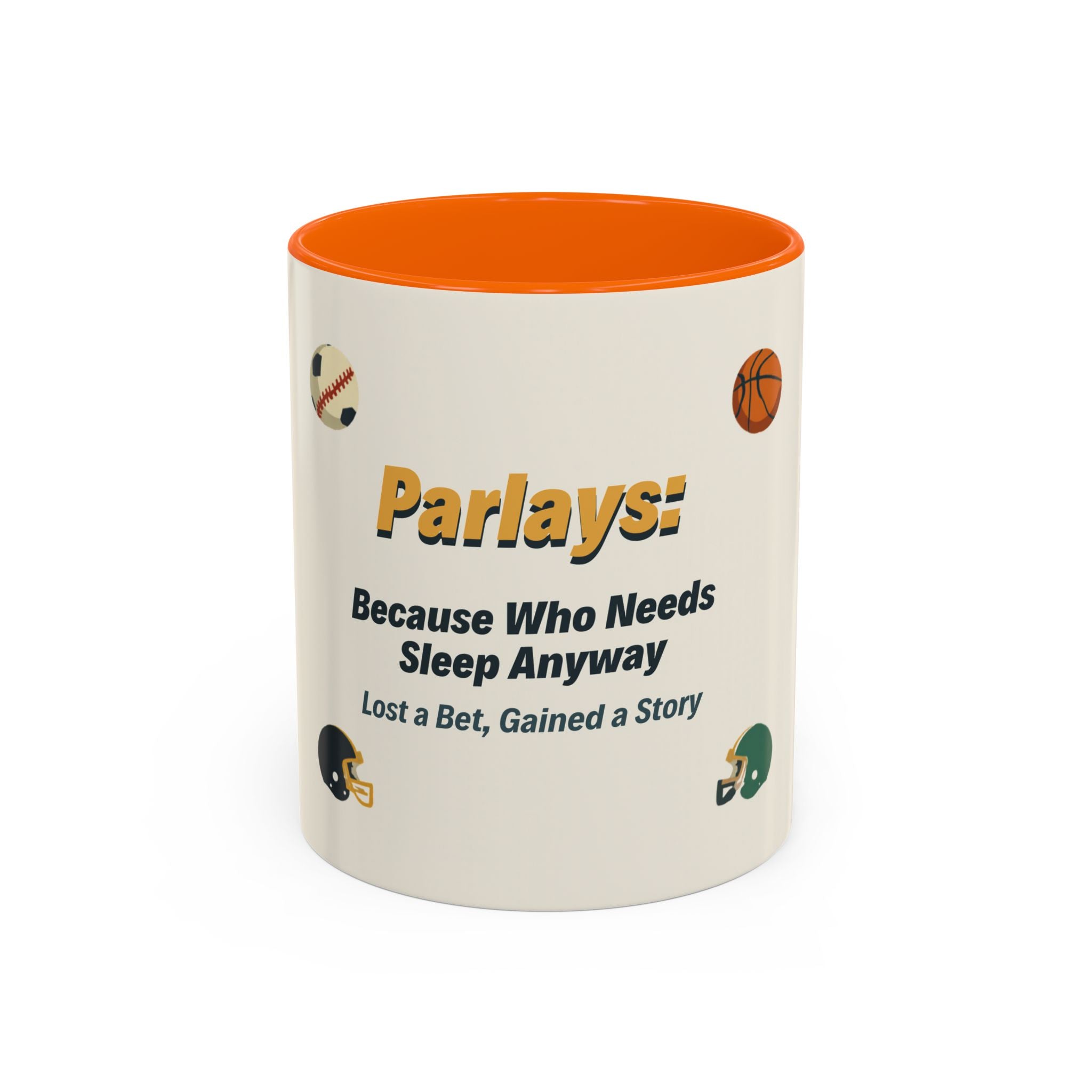 Coffee Mug — 'Parlays: Because Who Needs Sleep Anyway' Sports Betting Gift