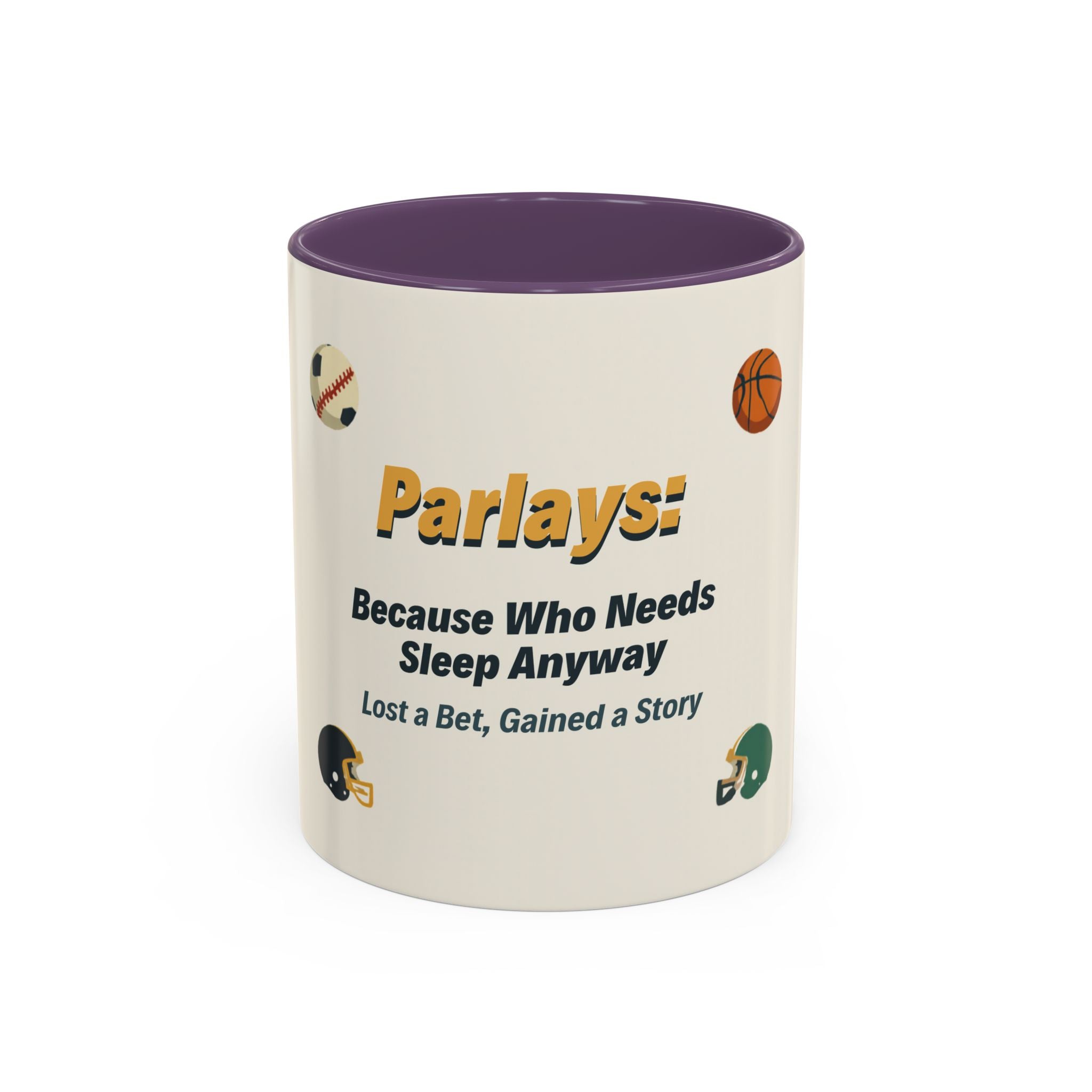 Coffee Mug — 'Parlays: Because Who Needs Sleep Anyway' Sports Betting Gift