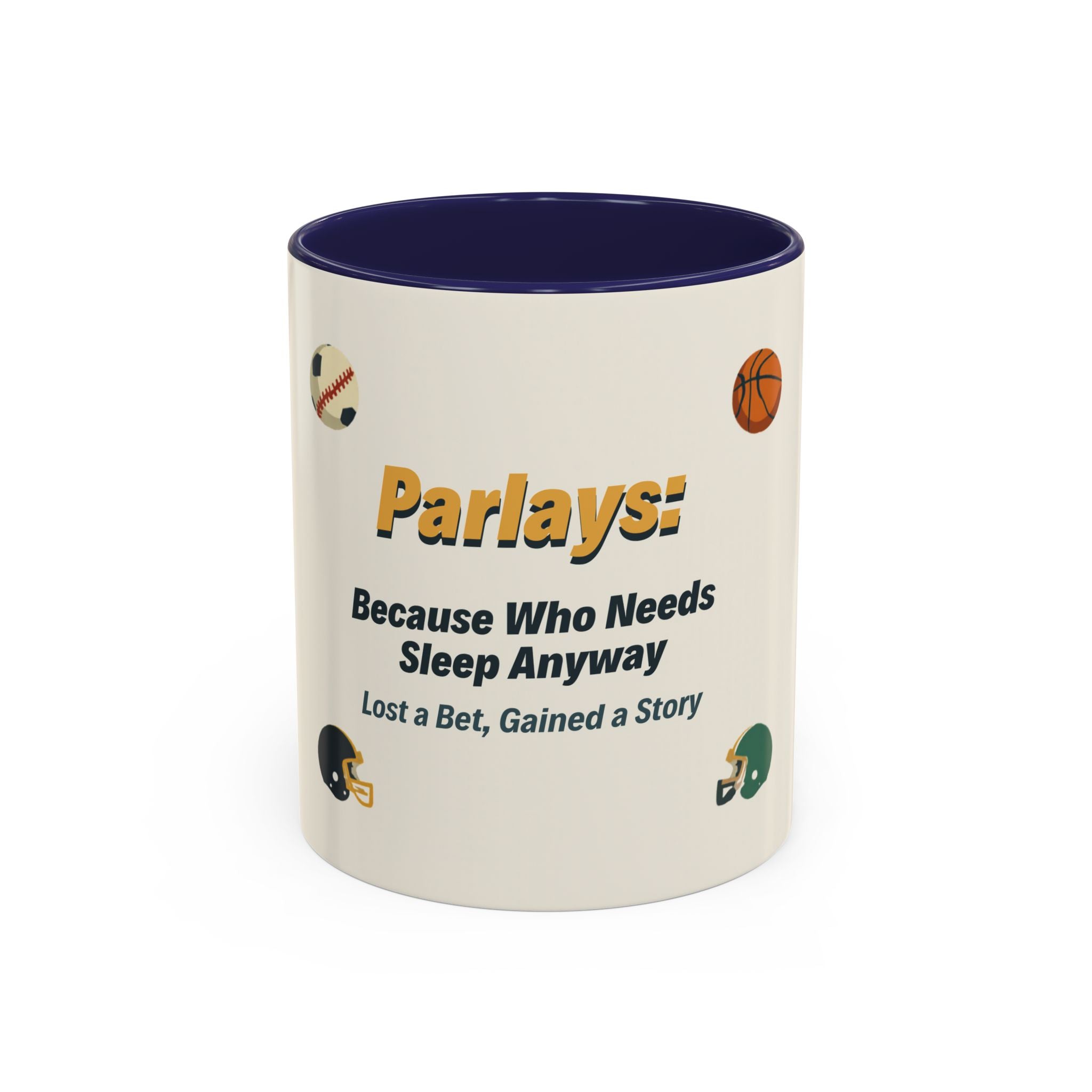 Coffee Mug — 'Parlays: Because Who Needs Sleep Anyway' Sports Betting Gift