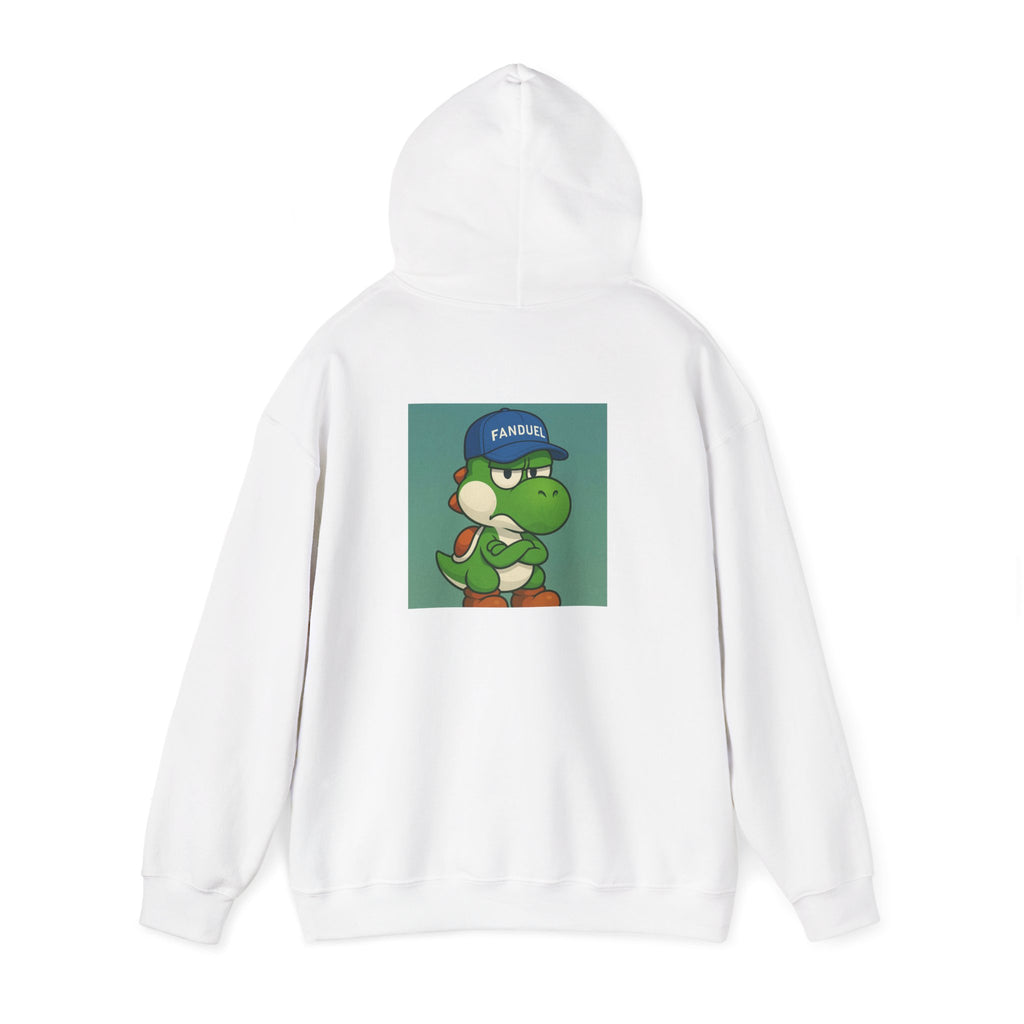 Yoshi Meme Hoodie — "Yo shi not cashing" Cute Yoshi Cartoon Graphic Sweatshirt