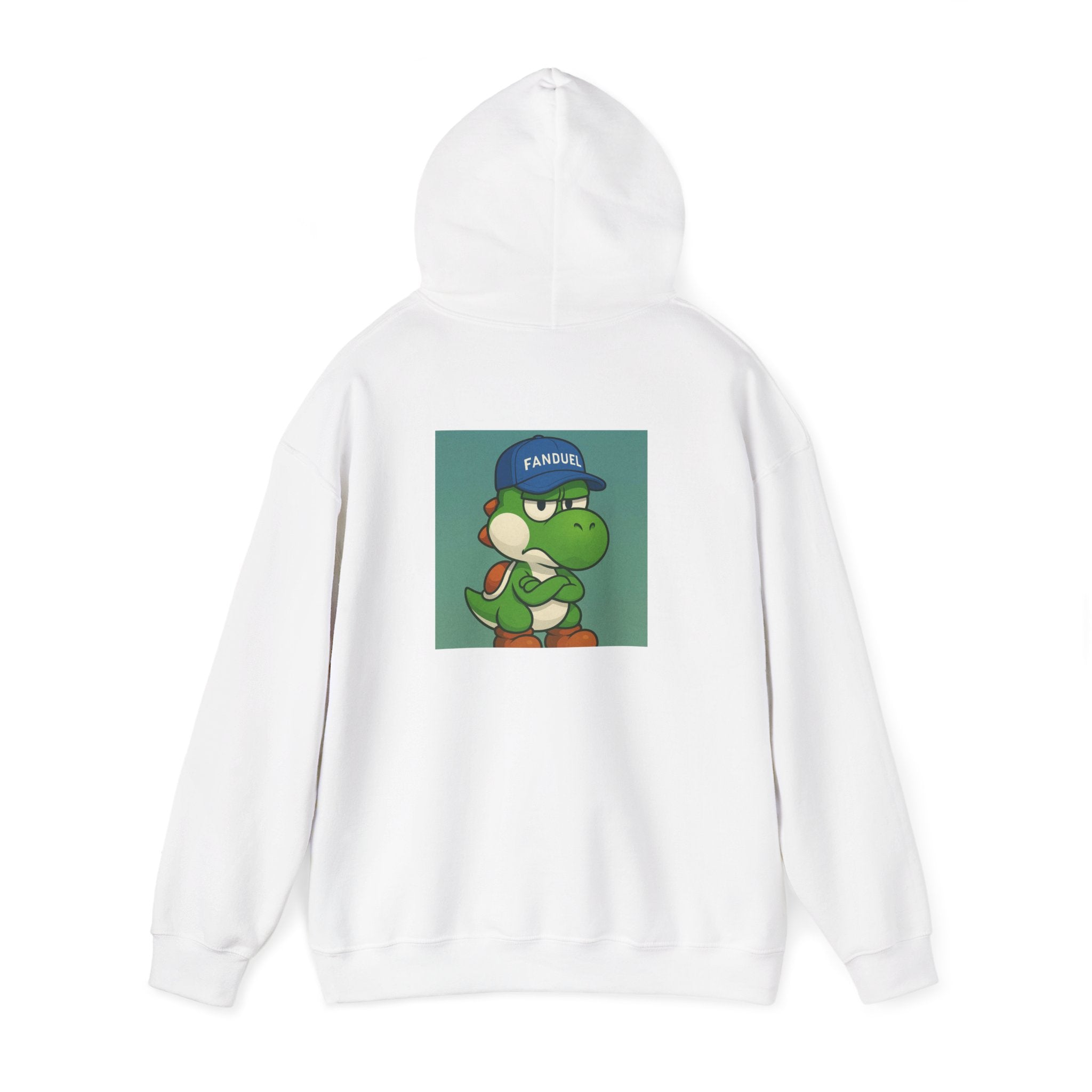 Yoshi Meme Hoodie — "Yo shi not cashing" Cute Yoshi Cartoon Graphic Sweatshirt